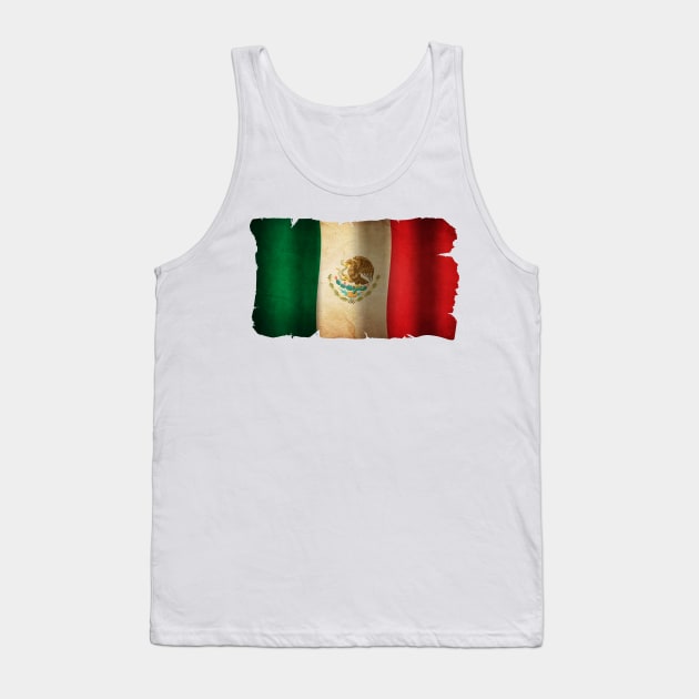 Grunge Flag of Mexico Tank Top by pASob